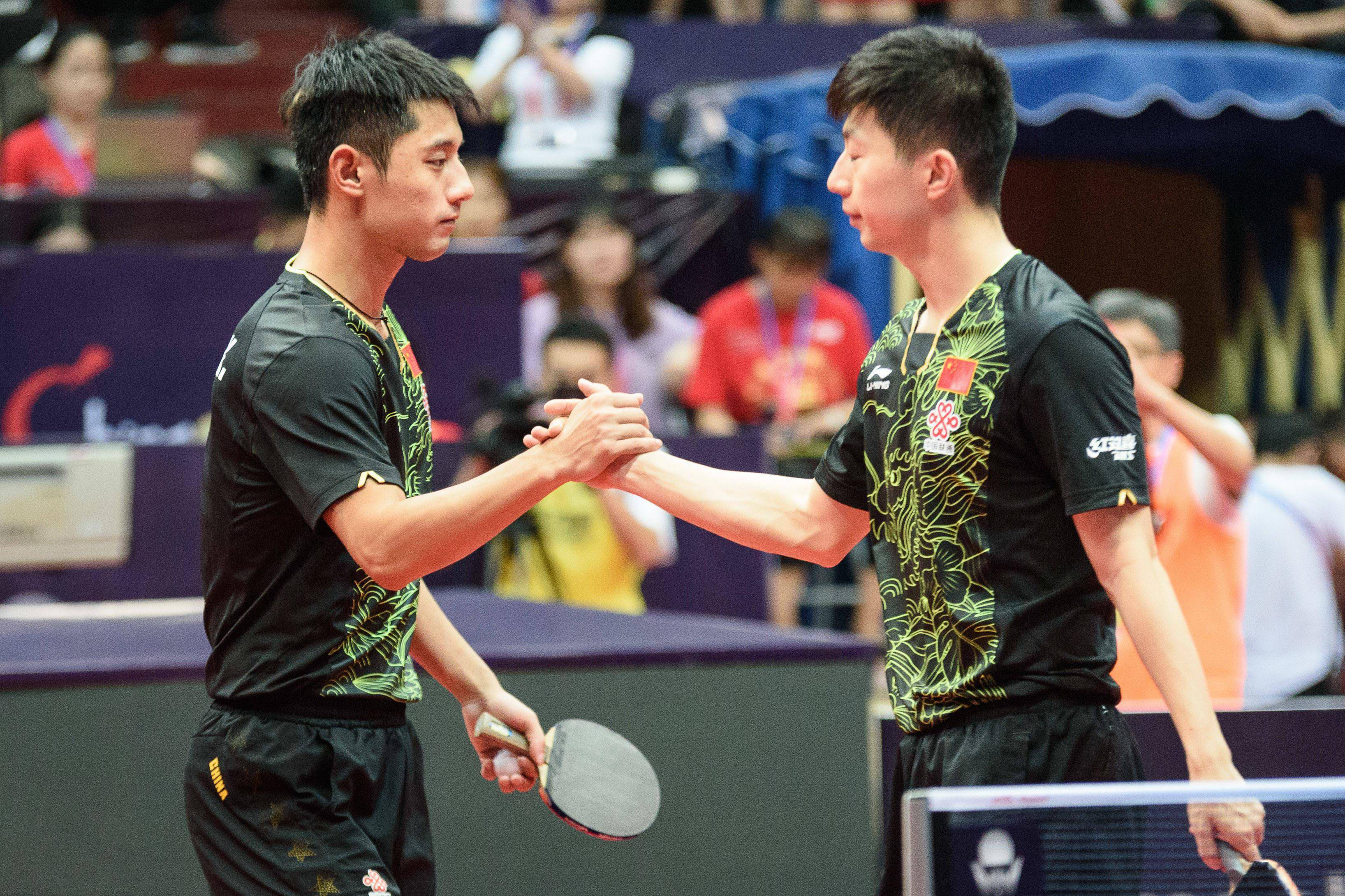 包含法国乒乓球队鏖战比利时乒乓球队，张继科统治全场的词条