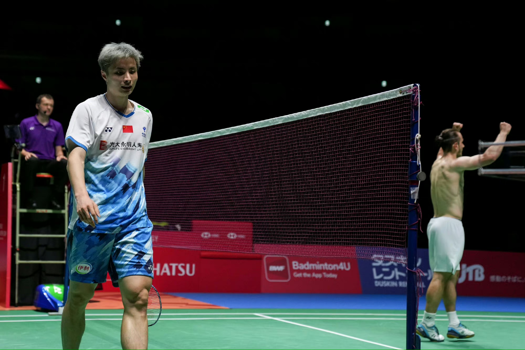 马来西亚队轻取法国队，石宇奇带队取胜